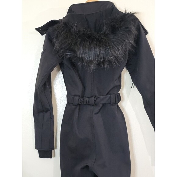 ASOS 4505 Ski & Snow Black Ski Suit Water Repellant Skinny Leg Belted Size 4 - Picture 9 of 16